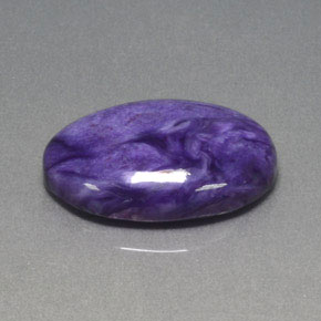 Charoíta Violeta natural de 15.70 ct, Corte Óvalo, Opaco