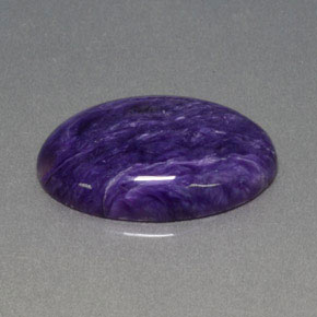 Charoíta Violeta natural de 11.88 ct, Corte Óvalo, Opaco
