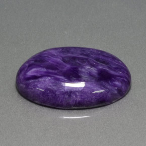 Charoíta Violeta natural de 14.40 ct, Corte Óvalo, Opaco