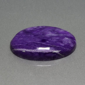 Charoíta Violeta natural de 12.19 ct, Corte Óvalo, Opaco