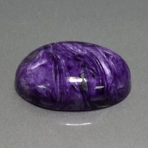 Charoíta Violeta natural de 19.17 ct, Corte Óvalo, Opaco