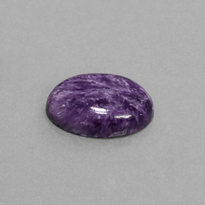 Charoíta Violeta natural de 4.38 ct, Corte Óvalo, Opaco