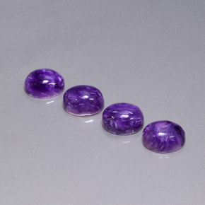Gemas de Charoíta Violeta natural de  ct, Corte Óvalo, Opaco