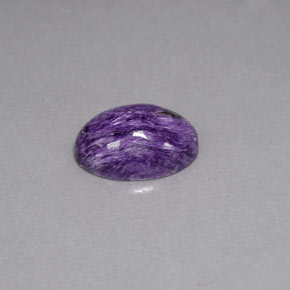 Charoíta Violeta natural de 5.27 ct, Corte Óvalo, Opaco
