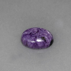 Charoíta Violeta natural de 2.06 ct, Corte Óvalo, Opaco