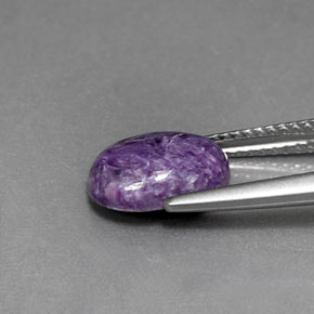 Charoíta Violeta natural de 2.06 ct, Corte Óvalo, Opaco