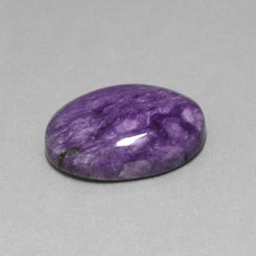 Charoíta Violeta natural de 13.64 ct, Corte Óvalo, Opaco