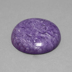 Charoíta Violeta natural de 13.94 ct, Corte Redondo, Opaco