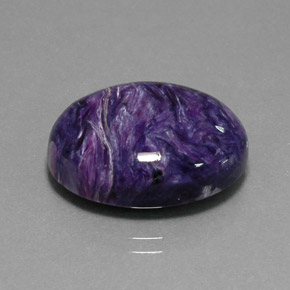 Charoíta Violeta natural de 16.38 ct, Corte Óvalo, Opaco