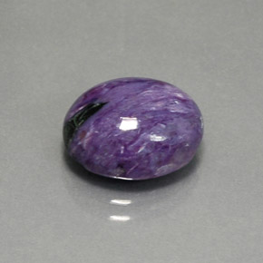 Charoíta Violeta natural de 5.18 ct, Corte Óvalo, Opaco