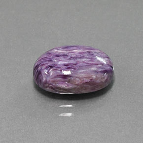 Charoíta Violeta natural de 5.20 ct, Corte Óvalo, Opaco