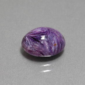 Charoíta Violeta natural de 3.15 ct, Corte Óvalo, Opaco