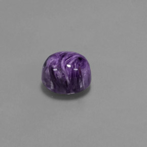 Charoíta Violeta natural de 4.74 ct, Corte Óvalo, Opaco
