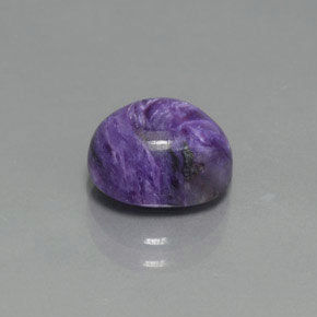 Charoíta Violeta natural de 2.60 ct, Corte Óvalo, Opaco