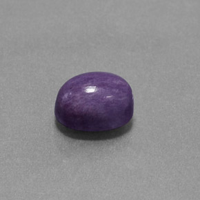 Charoíta violeta natural de 1,84 ct, corte óvalo, opaco
