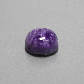 Charoíta Violeta natural de 5.15 ct, Corte Óvalo, Opaco