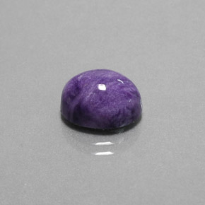 Charoíta Violeta natural de 4.20 ct, Corte Óvalo, Opaco