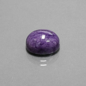 Charoíta Violeta natural de 4.44 ct, Corte Óvalo, Opaco