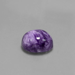 Charoíta Violeta natural de 4.07 ct, Corte Óvalo, Opaco