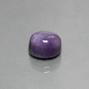 Charoíta violeta natural de 2,51 ct, corte óvalo, opaco