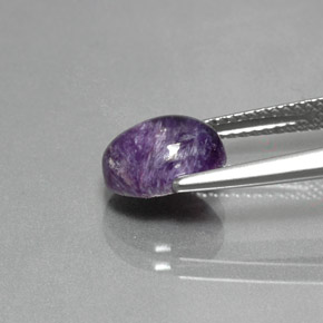 Charoíta Violeta natural de 1.84 ct, Corte Óvalo, Opaco