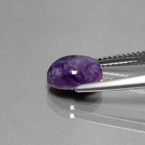 Charoíta Violeta natural de 1.84 ct, Corte Óvalo, Opaco