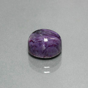 Charoíta Violeta natural de 3.12 ct, Corte Óvalo, Opaco