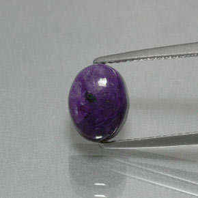 Charoíta Violeta natural de 2.80 ct, Corte Óvalo, Opaco