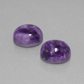 Gemas de charoíta violeta natural de  ct, corte óvalo, opaco
