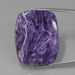 Charoíta Violeta natural de 53.76 ct, Corte Cojín, Opaco