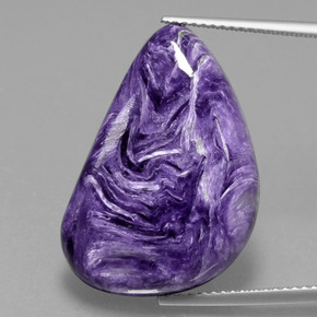 Charoíta Violeta natural de 16.36 ct, Forma elegante, Opaco