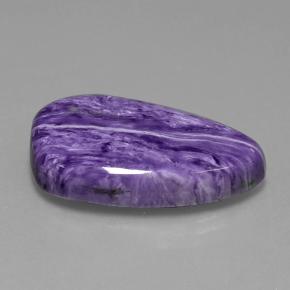 Charoíta Violeta natural de 25.20 ct, Forma elegante, Opaco