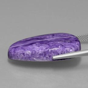 Charoíta Violeta natural de 25.20 ct, Forma elegante, Opaco
