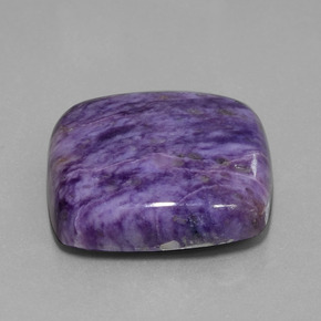 Charoíta Violeta natural de 39.43 ct, Corte Cojín, Opaco