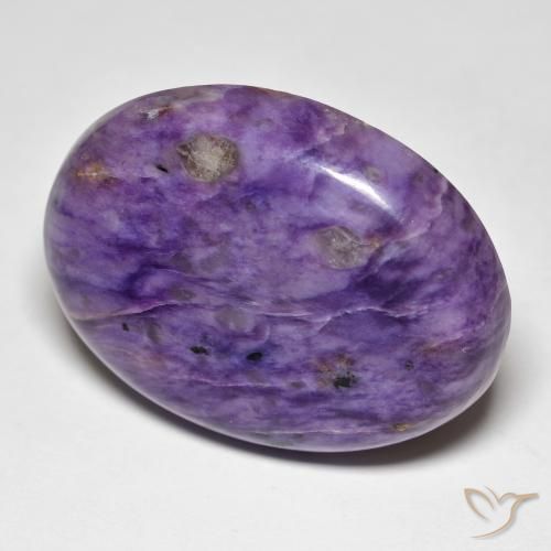 Charoíta Violeta púrpura terciopelo natural de 41.77 ct, Ovalada, Opaco