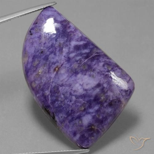 48.40ct Natural Violeta medio Charoíta, Elegante, Opaco