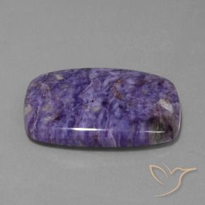 Charoíta Violeta medio natural de 43.17 ct, Forma Cojín, Opaco