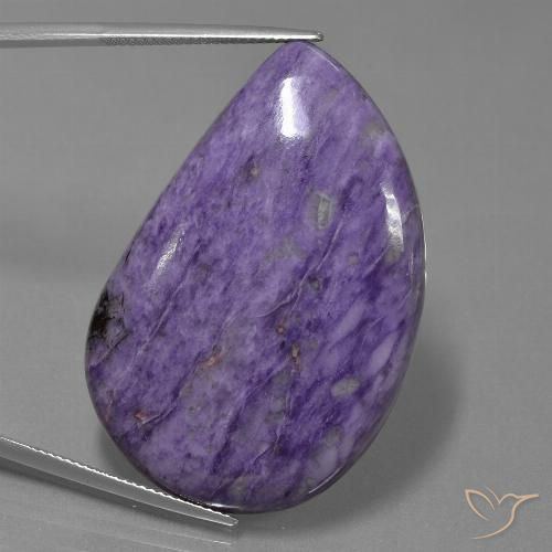 62.63ct Natural Violeta oscuro Charoíta, Elegante, Opaco
