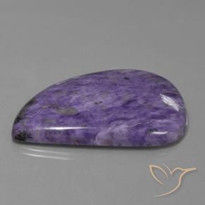 Charoíta Violeta oscuro natural de 78.03 ct, Elegante, Opaco