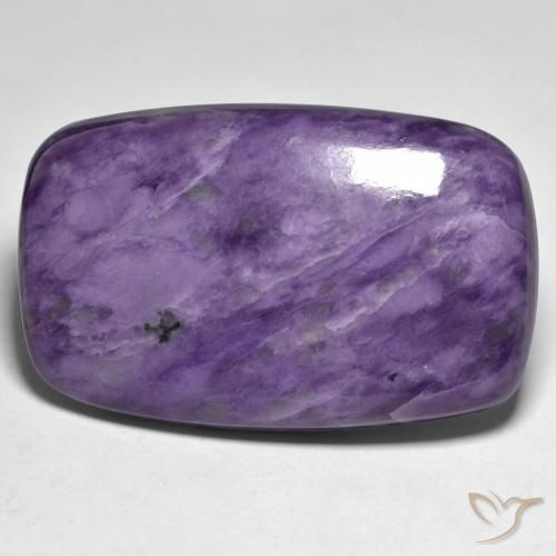 61.30ct Natural Violeta púrpura terciopelo Charoíta, Forma Cojín, Opaco