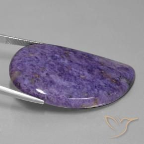 Charoíta Violeta oscuro natural de 73.19 ct, Elegante, Opaco