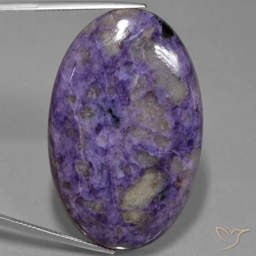 71.35ct Natural Violeta medio Charoita, Ovalada, Opaco