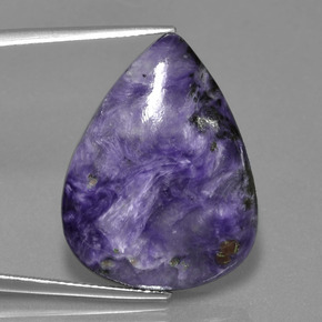 Charoíta Violeta natural de 25.35 ct, En forma de pera, Opaco