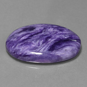 Charoíta Violeta natural de 18.41 ct, Corte Óvalo, Opaco