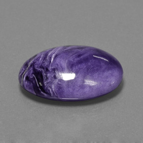 Charoíta Violeta natural de 17.74 ct, Corte Óvalo, Opaco