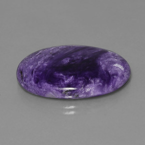 Charoíta Violeta natural de 29.05 ct, Corte Óvalo, Opaco