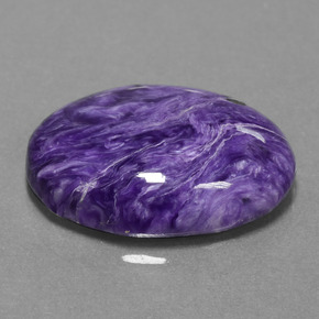 Charoíta Violeta natural de 16.32 ct, Corte Óvalo, Opaco
