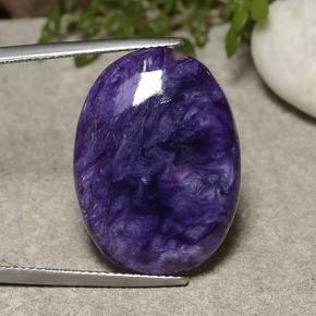 Charoíta Violeta natural de 18.80 ct, Corte Óvalo, Opaco