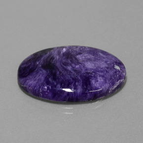 Charoíta Violeta natural de 25.00 ct, Corte Óvalo, Opaco