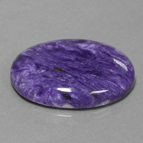 Charoíta Violeta natural de 33.07 ct, Corte Óvalo, Opaco